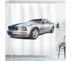 Cool Speed Car Shower Curtain