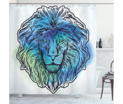 Portrait King of Forest Shower Curtain