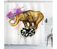 Giant Animal Flowers Shower Curtain