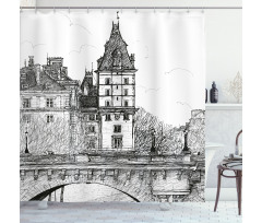 View from Pont Neuf Shower Curtain