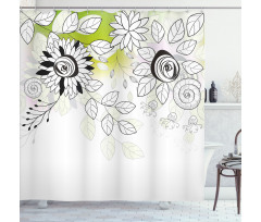 Wild Field Plants Shower Curtain