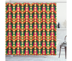Pop Art Geometric Pastel Shower Curtain