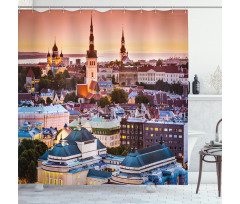 Tallinn Estonia City Shower Curtain