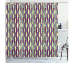 Abstract Geometric Shower Curtain