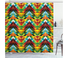 Abstract Optic Pattern Shower Curtain