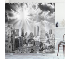Aerial Montreal Shower Curtain