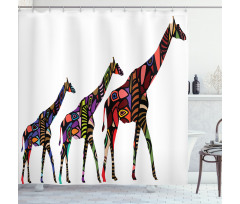 Giraffes Shower Curtain
