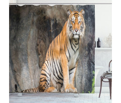 Bengal Tiger Cat Predator Shower Curtain