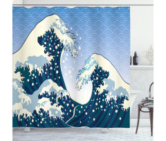 Ocean Wind Art Shower Curtain
