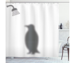Showering Animal Shower Curtain