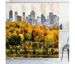 Montreal in Autumn Season Shower Curtain