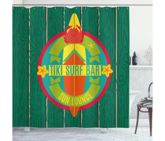 Surf Bar Holiday Shower Curtain