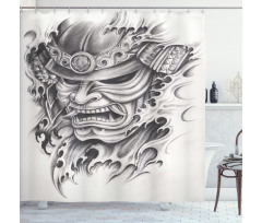 Warrior Samurai Art Shower Curtain