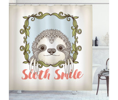 Animal Floral Frame Shower Curtain