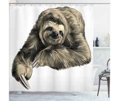 Tropical Animal Smiling Shower Curtain