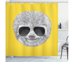 Hipster Jungle Animal Shower Curtain