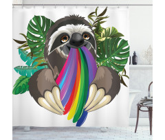 Indolent Jungle Animal Shower Curtain