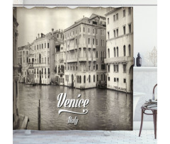 Old Venice Vintage Photo Shower Curtain