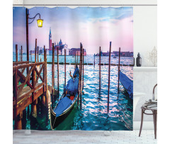 Dreamy View in Evening Shower Curtain