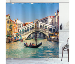 Sunny Day in City Travel Shower Curtain