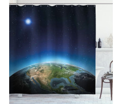 North America Galaxy View Shower Curtain