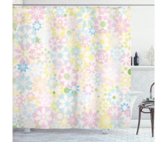 Blooming Flowers Spring Shower Curtain