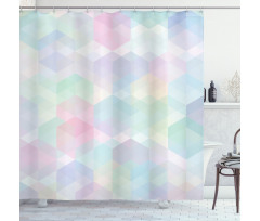 Hexagonal Soft Shower Curtain