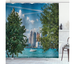 Summer Afternoon River Shower Curtain