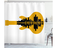 Electric Guitar Music Shower Curtain