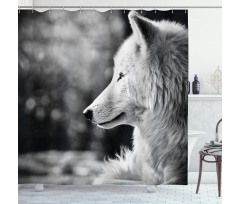 Wolf Portrait Shower Curtain