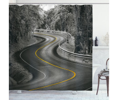 Asphalt Road Shower Curtain