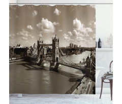 Tower Bridge and the Sky Shower Curtain