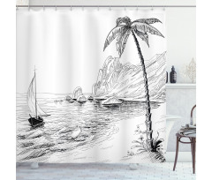 Exotic Holiday Shower Curtain