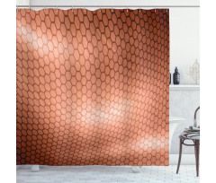 Comb Pattern Waves Shower Curtain