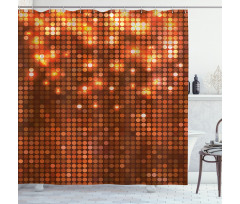 Vivid Dots Mosaic Shower Curtain