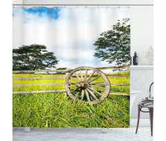 Green Meadow Shower Curtain