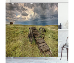 Prairie Cart Shower Curtain