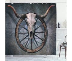 West Skull Shower Curtain