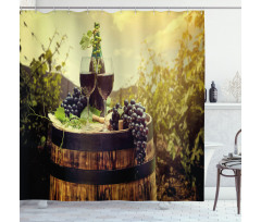 Scenic Tuscany Vineyard Shower Curtain