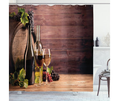 Rustic Viticulture Concept Shower Curtain