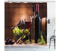 French Gourmet Tasting Shower Curtain
