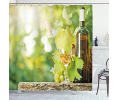 Young Vine Green Spring Shower Curtain