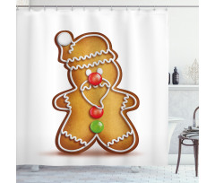 Cartoon Santa Shower Curtain