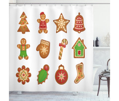 Various Cookies Shower Curtain