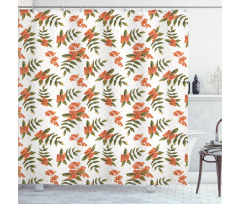 Botanical Foliage Nature Shower Curtain