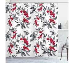 Abstract Botany Garden Shower Curtain