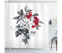 Rural Natural Foliage Shower Curtain