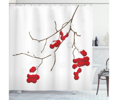 Plant with Snow Shower Curtain