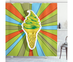 Ice Cream on a Cone Shower Curtain