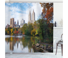 Manhattan Central Park Shower Curtain